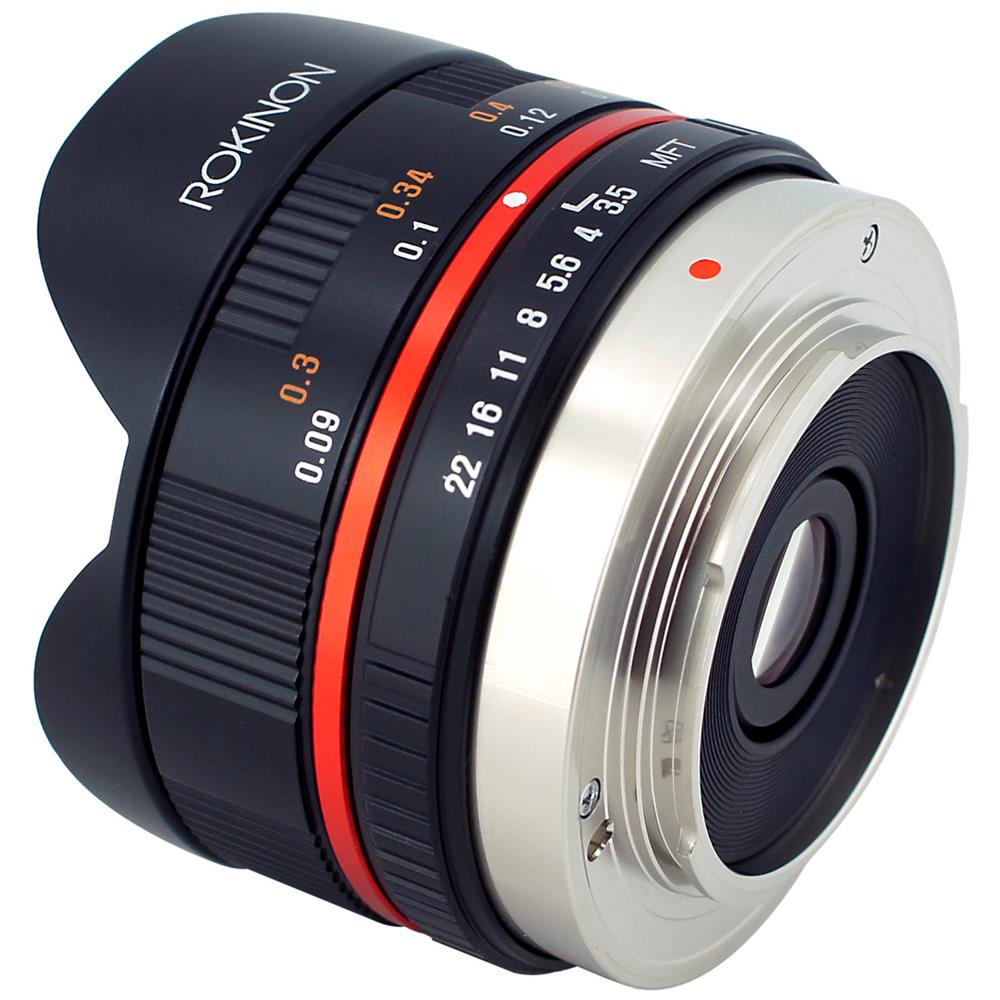 7.5mm 1:3.5 UMC Fisheye CS, MILC, Obiettivo ampio, 7,5 mm (0.295") , Olympus PEN, Olympus, Panasonic, Nero - Foto 1